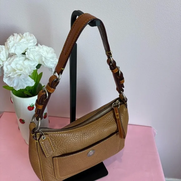 Coach Vintage 2005 Y2K Full-Grain Leather Hobo Shoulder Bag 8E99 - Picture 5 of 10